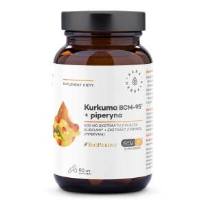 AURA HERBALS Turmeric 500 mg BCM-95® + piperine (60 caps.) - Nuvalia