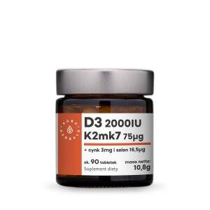 AURA HERBALS Vitamine D3 + K2 + Zink + Selenium (90 tabletten) - Nuvalia