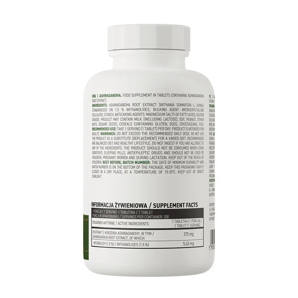 Ashwagandha – 200 tabletten - Afbeelding 2