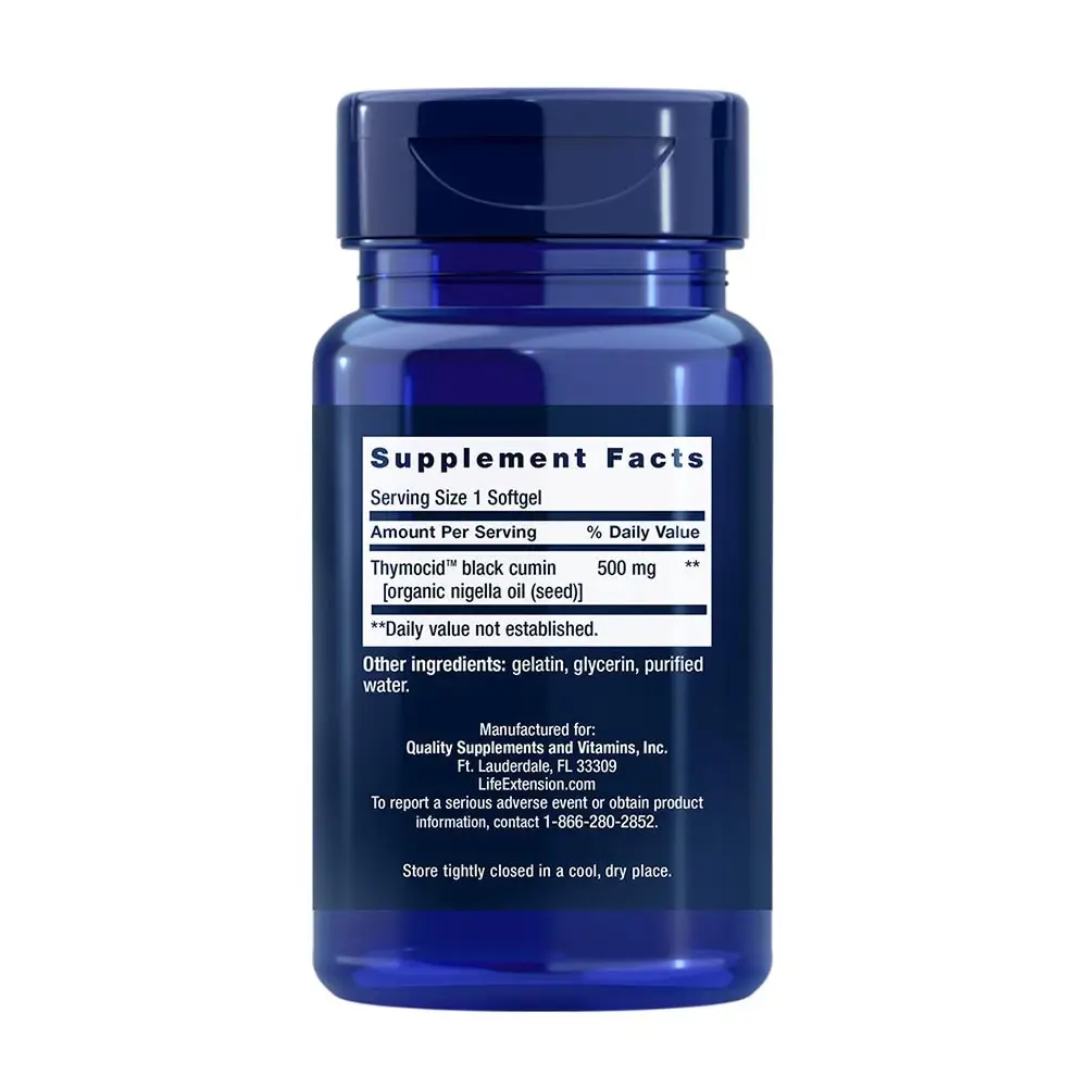 Black Cumin Seed Oil – 60 softgels - Afbeelding 2