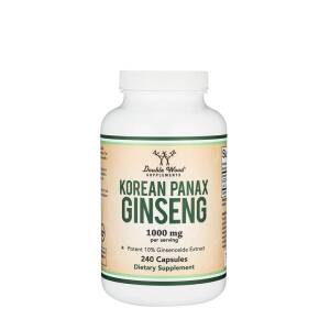 Double Wood Supplements Korean Panax Ginseng (240 Capsules) - Nuvalia