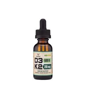 Double Wood-voedingssupplementen Vitamine D3 + K2, vloeibaar (30 ml) - Nuvalia