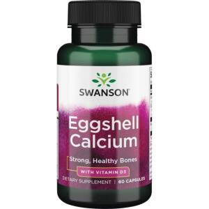 Calcium uit eierschalen met vitamine D-3 - 60 capsules - Nuvalia
