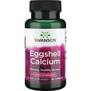 Calcium uit eierschalen met vitamine D-3 - 60 capsules - Nuvalia