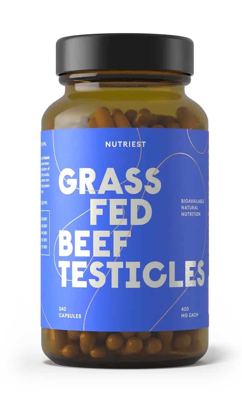 Grass-Fed Dried Beef Testicle – 240 Capsules - Afbeelding 2