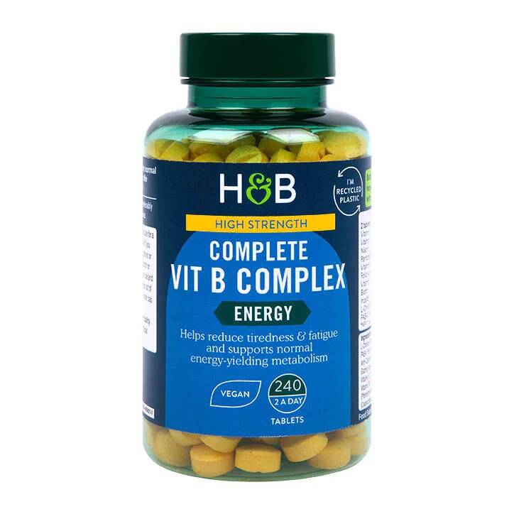 Hooggedoseerd compleet vitamine B-complex - 240 tabletten - Nuvalia