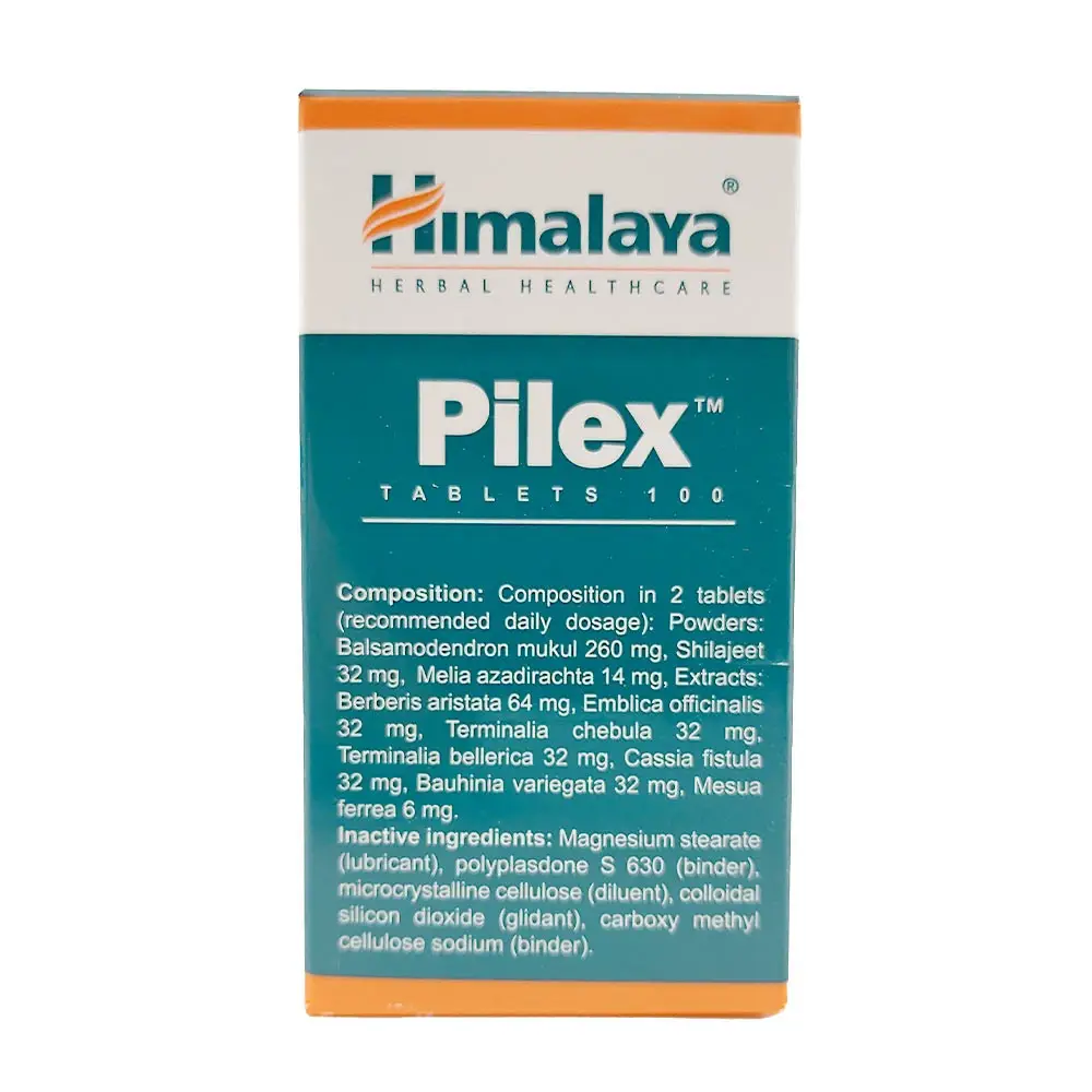 Himalaya Pilex (100 Tablets) - Afbeelding 2