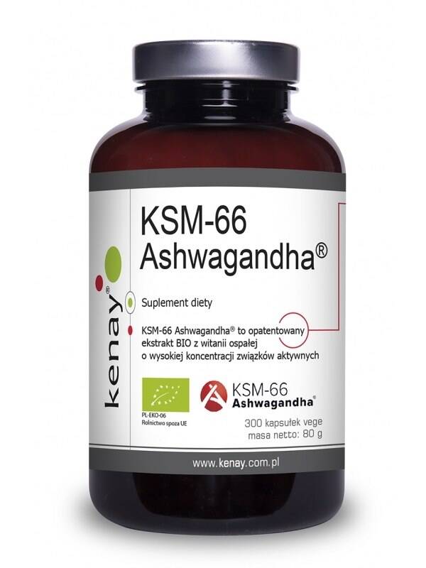 KENAY Organic Ashwagandha KSM-66 (300 caps) - Nuvalia