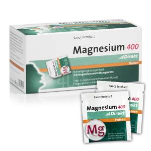 KRAUTERHAUS SANCT BERNHARD Magnesium 400 Direct Powder (60 pcs) - Nuvalia