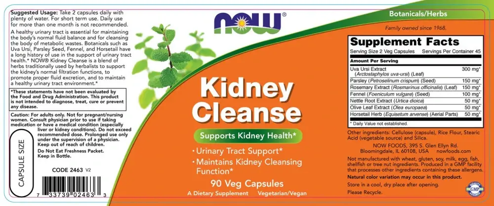 Kidney Cleanse – 90 vcaps - Afbeelding 2