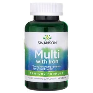 Multivitamine met ijzer - Century Formula - 130 tabletten - Nuvalia