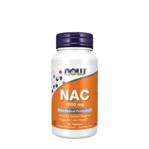 NOW NAC - Acetyl-Cysteine 1000 mg (60 Tablets) - Nuvalia