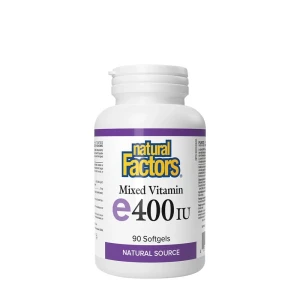 Natural Factors Gemengde vitamine E uit natuurlijke bron 400 IE (90 softgels) - Nuvalia