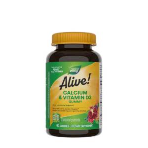 Natures Way Alive!® Calcium + D3 Gummies (60 Gummies) - Nuvalia