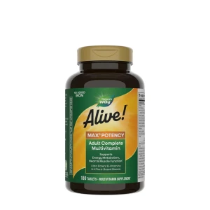 Natures Way Alive!® Max3 Dagelijkse multivitamine zonder ijzer (180 tabletten) - Nuvalia