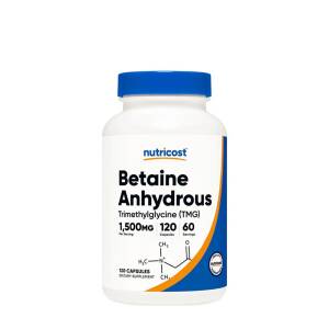 Nutricost Betaine Anhydrous (TMG) Capsules (120 Capsules) - Nuvalia