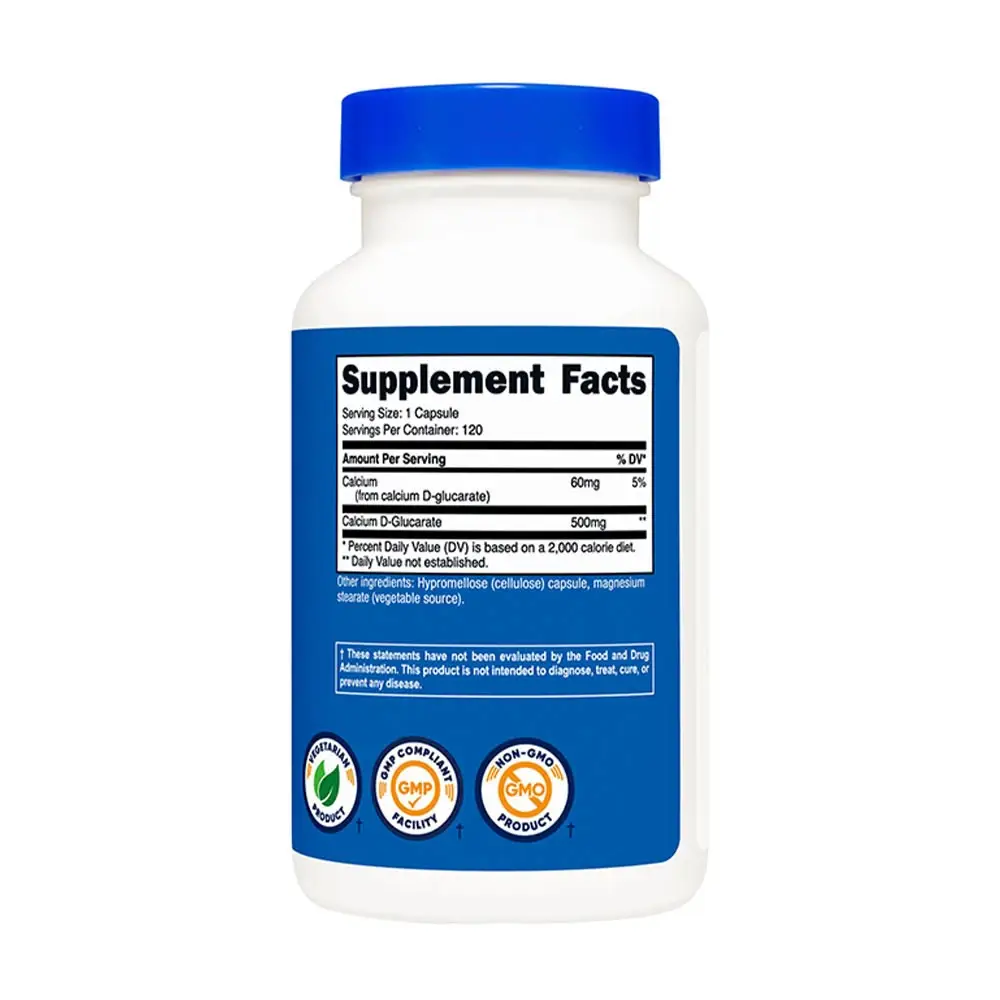 Nutricost Calcium D-Glucarate Capsules (120 Capsules) - Afbeelding 2