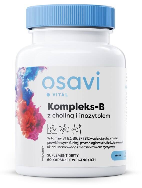 OSAVI B-Complex with choline & inositol (60 vcaps) - Nuvalia