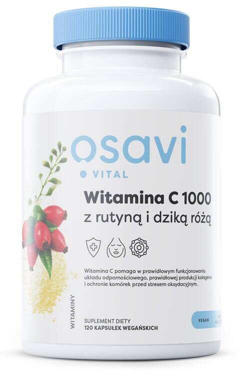 OSAVI Vitamin C 1000 with Rutin & Rose Hip (120 vcaps) - Nuvalia