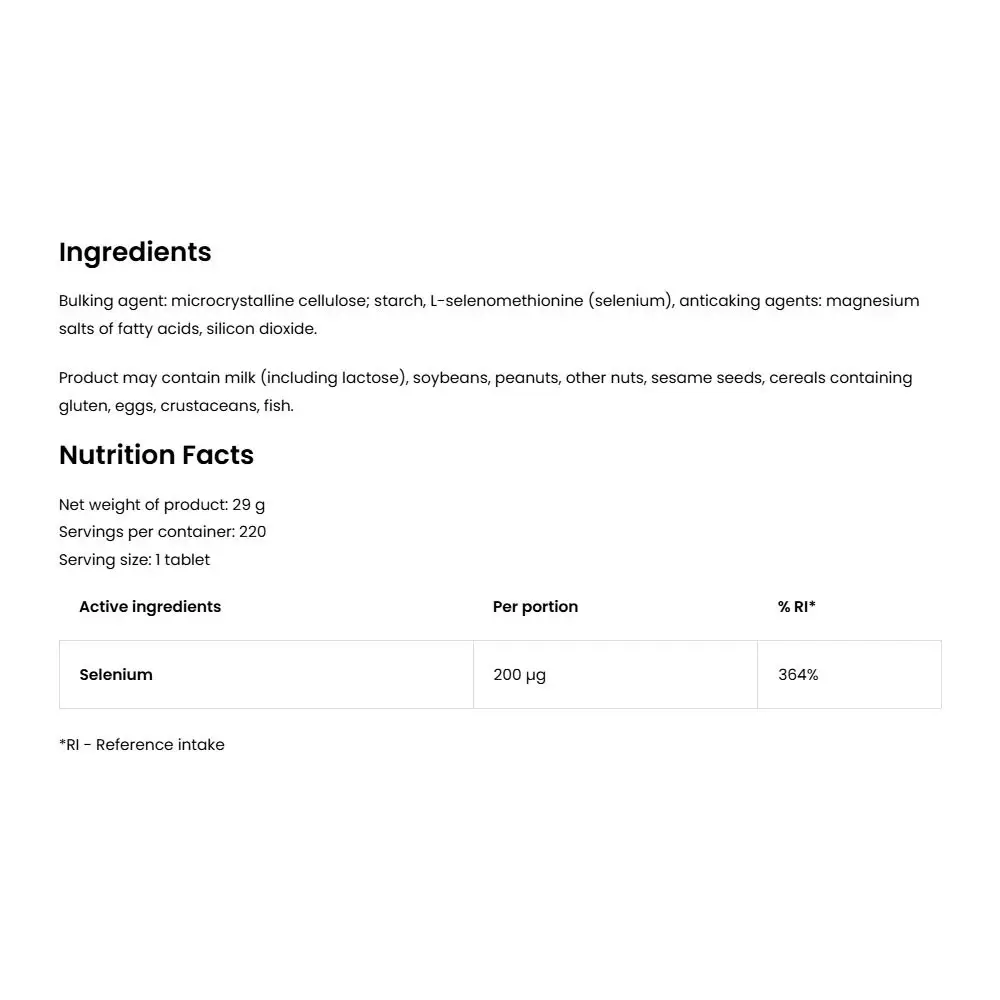 Ostrovit Selenium (220 Tabletten) - Afbeelding 2