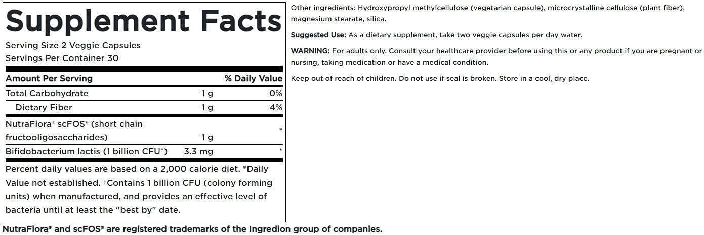 Probiotic+ Prebiotic Fiber – 60 vcaps - Afbeelding 3