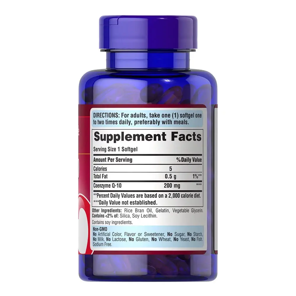 Puritan's Pride CO Q-10 200 mg (120 Softgels) - Afbeelding 4