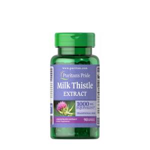 Puritans Pride Milk Thistle 4:1 Extract 1000 mg (Silymarin) (90 Softgels) - Nuvalia
