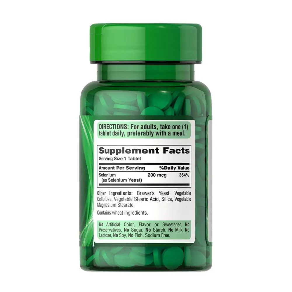Puritan's Pride Selenium 200 mcg (100 Tablets) - Afbeelding 6
