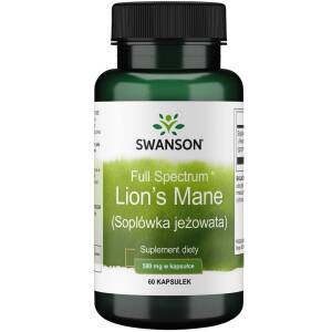 SWANSON FS Lion's mane (soplówka je¿owata) 60 kaps - Nuvalia