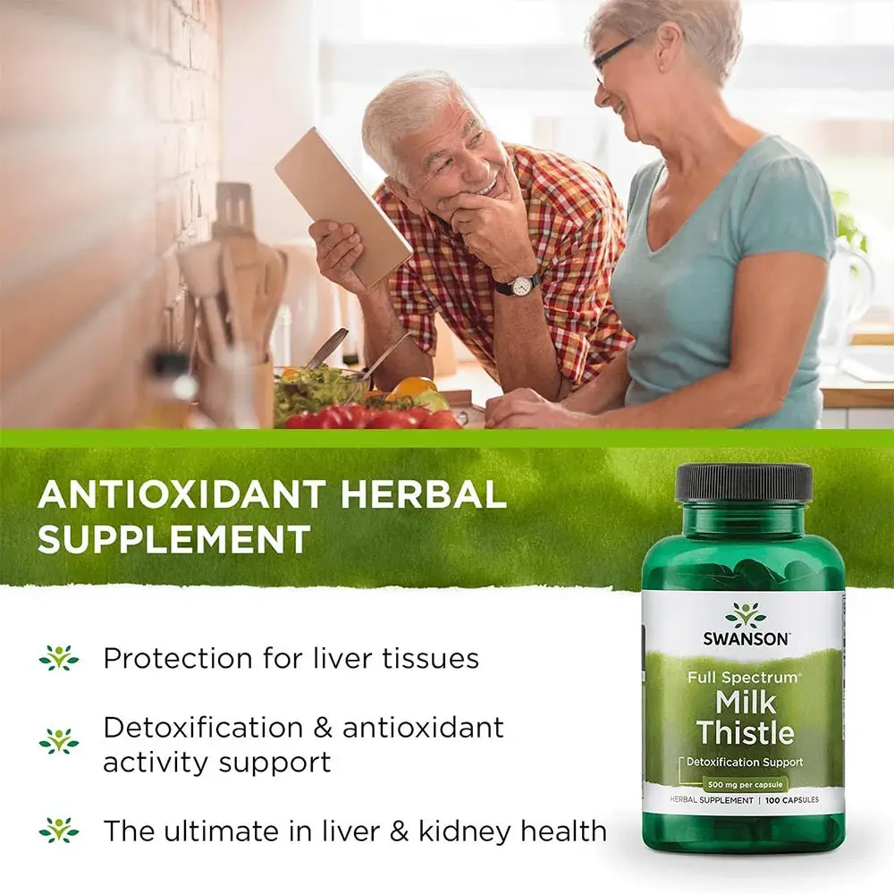 SWANSON FS Milk Thistle 500mg 100 kaps - Afbeelding 7