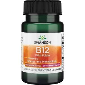 SWANSON Vitamine B-12 1000 mcg 100 zuigtabletten - Nuvalia