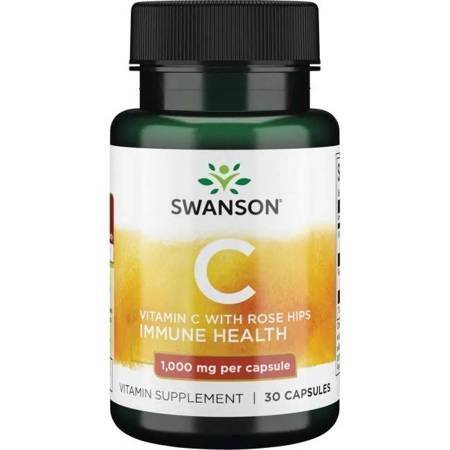 SWANSON Witamina C1000 + dzika ró¿a 30 kaps - Nuvalia