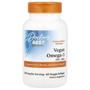 Veganistische omega-3 EPA + DHA - 60 plantaardige softgels - Nuvalia