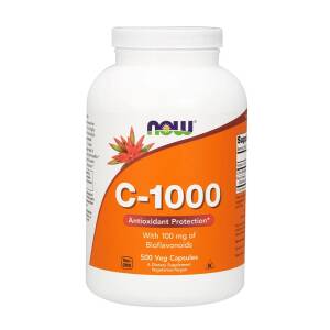Vitamin C-1000 with 100mg Bioflavonoids - 500 vcaps - Nuvalia