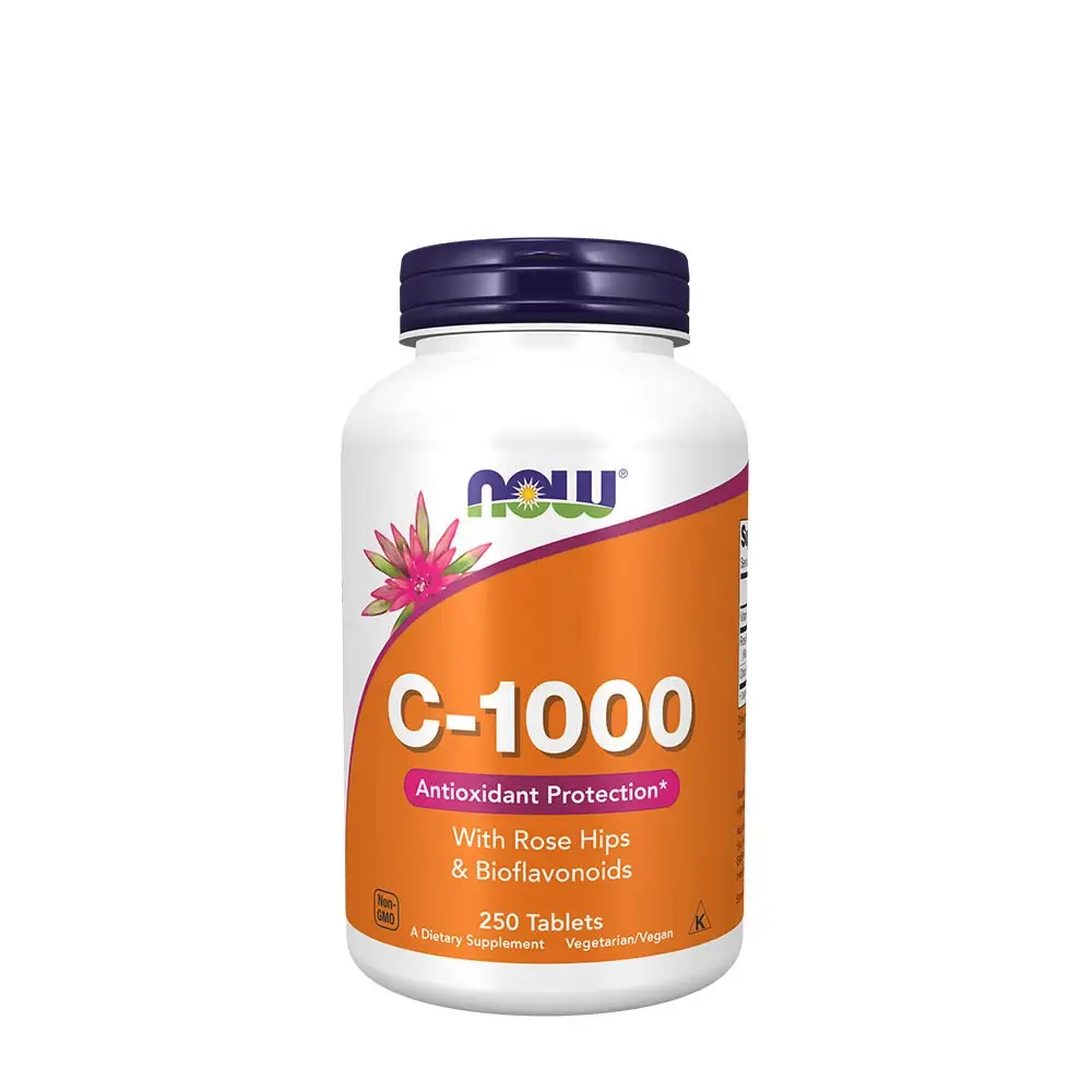Vitamin C-1000 with Rose Hips & Bioflavonoids - 250 tablets - Nuvalia