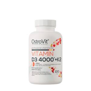 Vitamin D3 4000 + K2 - 100 tablets - Nuvalia