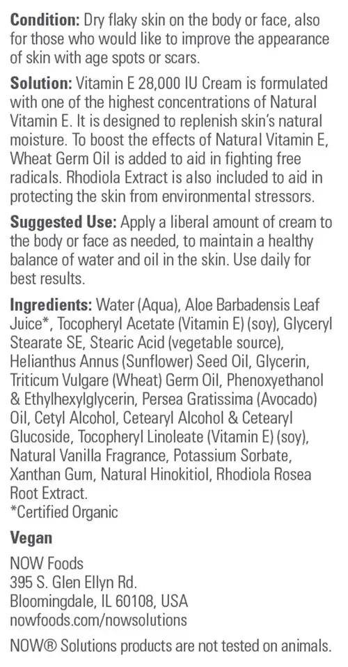 Vitamin E Crème – 118 ml. - Afbeelding 2