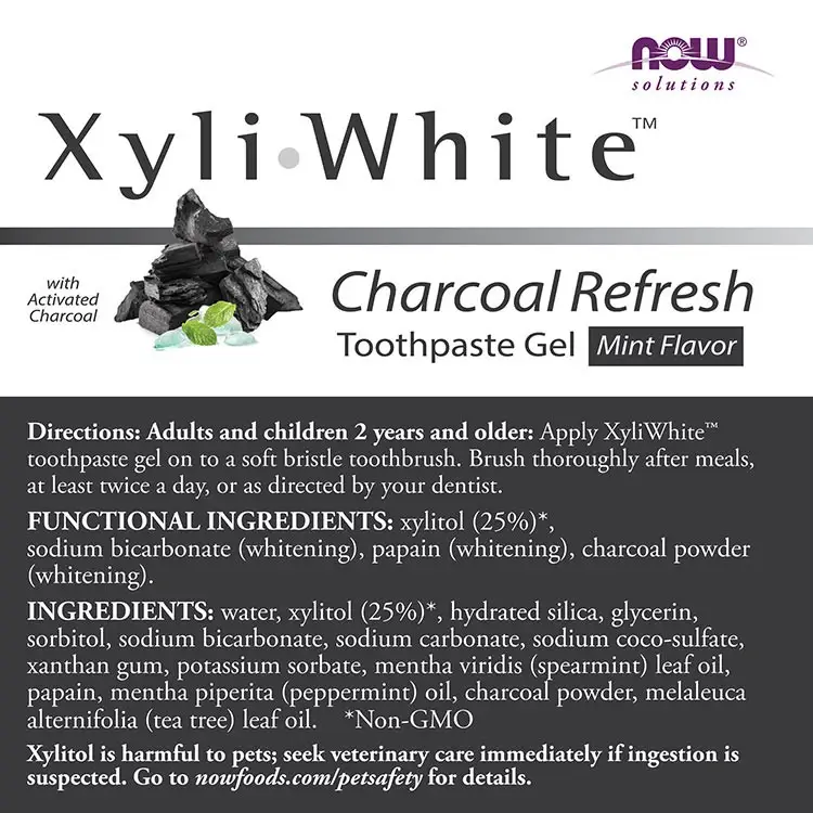 Charcoal Refresh Toothpaste Gel - 181g - Nuvalia