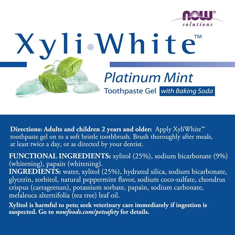 Platinum Mint Toothpaste Gel w/Baking Soda - 181g - Nuvalia