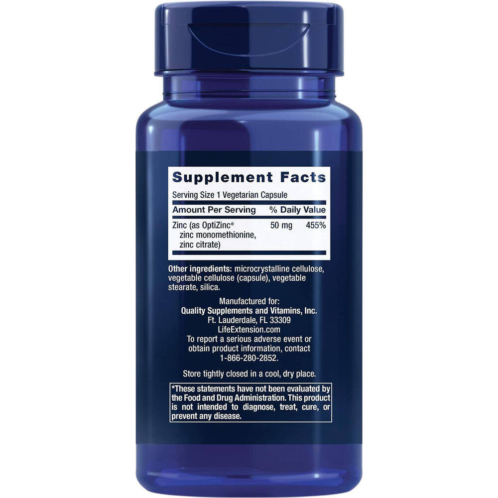 Zinc Caps, 50mg – 90 vcaps - Afbeelding 3