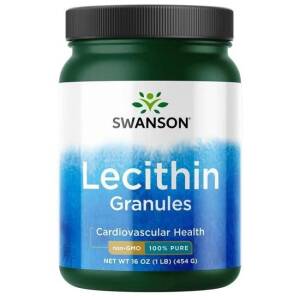 SWANSON 100% Lecytyna granulki 454g - Nuvalia