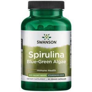SWANSON Spirulina standaryzowana 90 kaps - Nuvalia